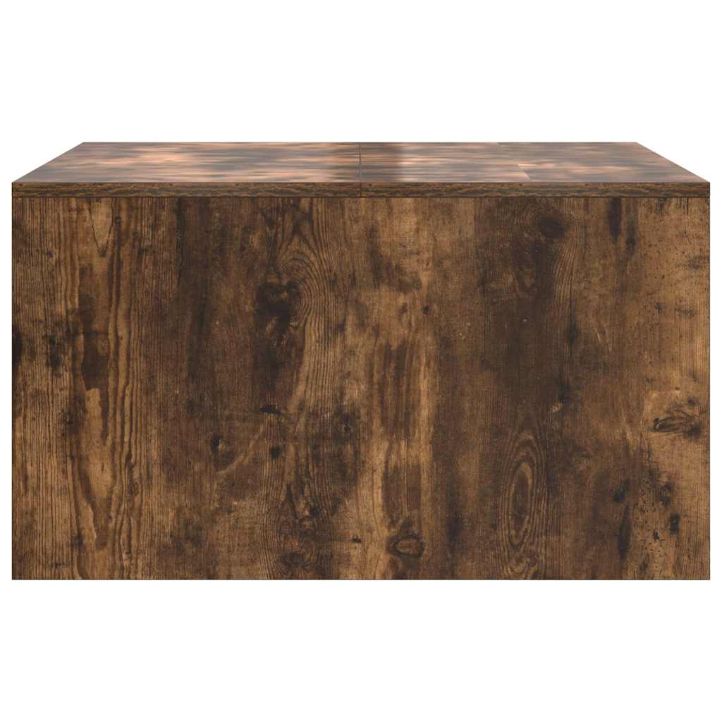 Table basse avec tiroirs chêne fumé 70,5x70x40 cm - XIOS