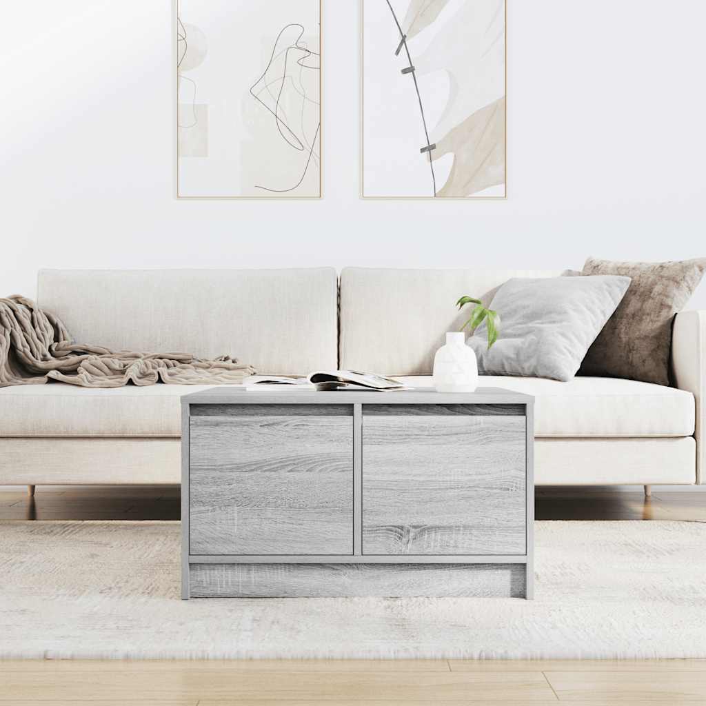 Table basse avec tiroirs sonoma gris 70,5x70x40 cm - XIOS