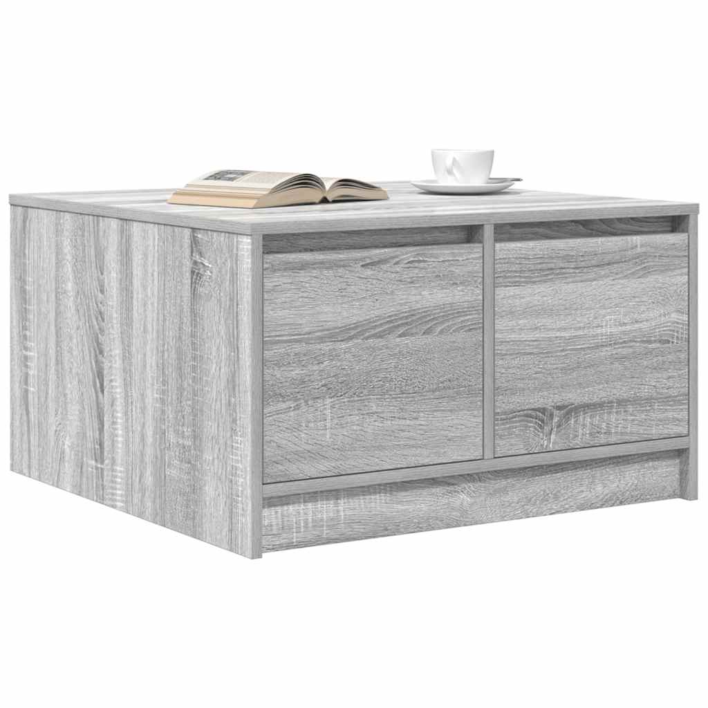 Table basse avec tiroirs sonoma gris 70,5x70x40 cm - XIOS
