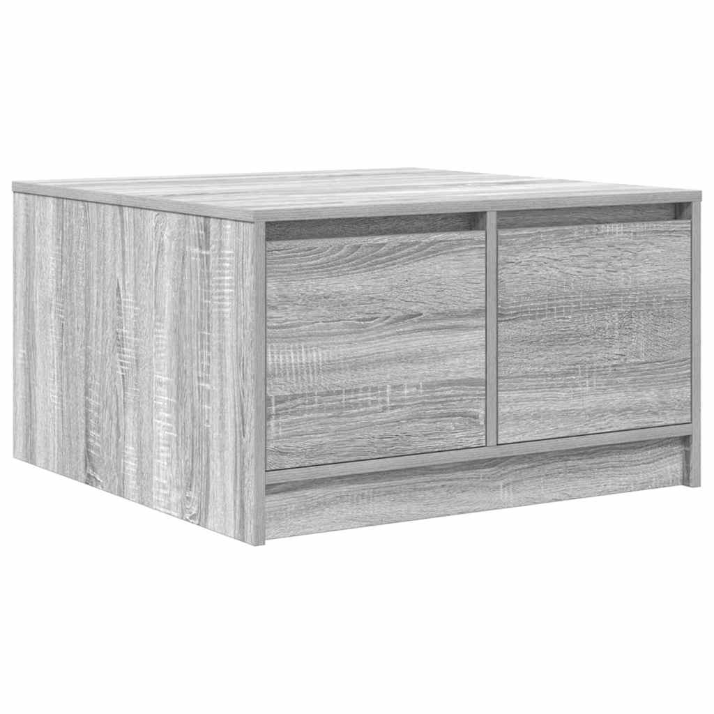 Table basse avec tiroirs sonoma gris 70,5x70x40 cm - XIOS