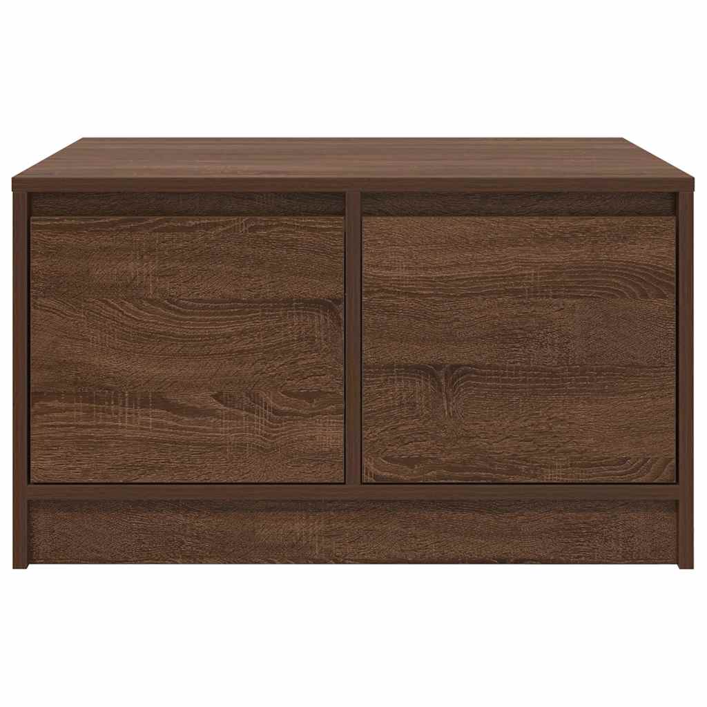 Table basse avec tiroirs chêne marron 70,5x70x40 cm - XIOS