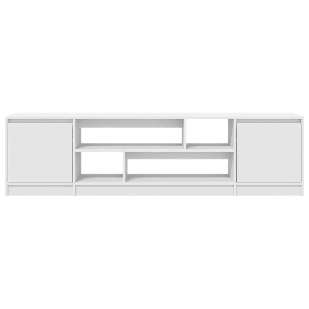 Meuble TV blanc 188,5x41x50 cm bois d'ingénierie - XIOS