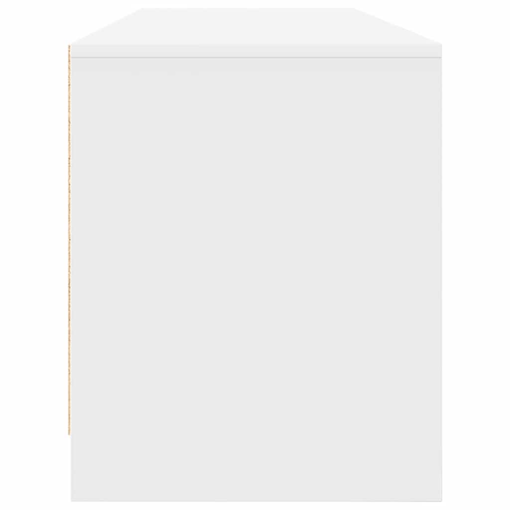 Meuble TV blanc 188,5x41x50 cm bois d'ingénierie - XIOS