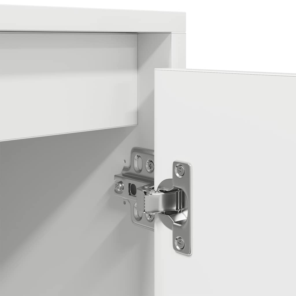 Meuble TV blanc 188,5x41x50 cm bois d'ingénierie - XIOS