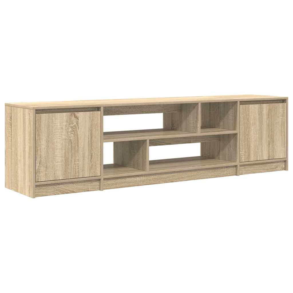 Meuble TV chêne sonoma 188,5x41x50 cm bois d'ingénierie