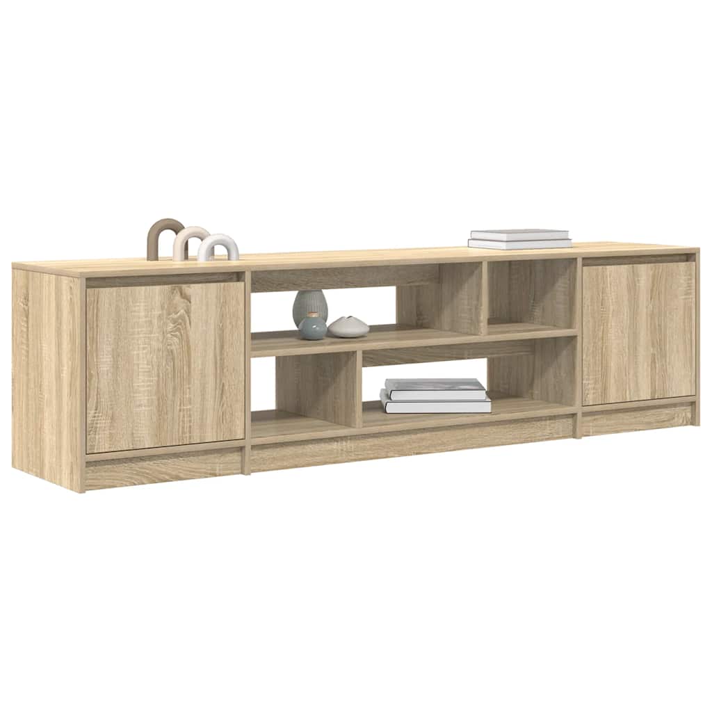 Meuble TV chêne sonoma 188,5x41x50 cm bois d'ingénierie - XIOS