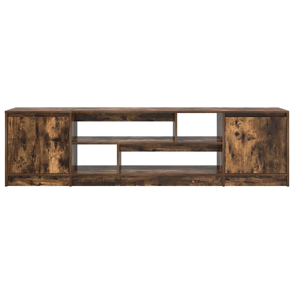 Meuble TV chêne fumé 188,5x41x50 cm bois d'ingénierie - XIOS