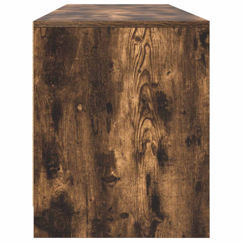 Meuble TV chêne fumé 188,5x41x50 cm bois d'ingénierie - XIOS