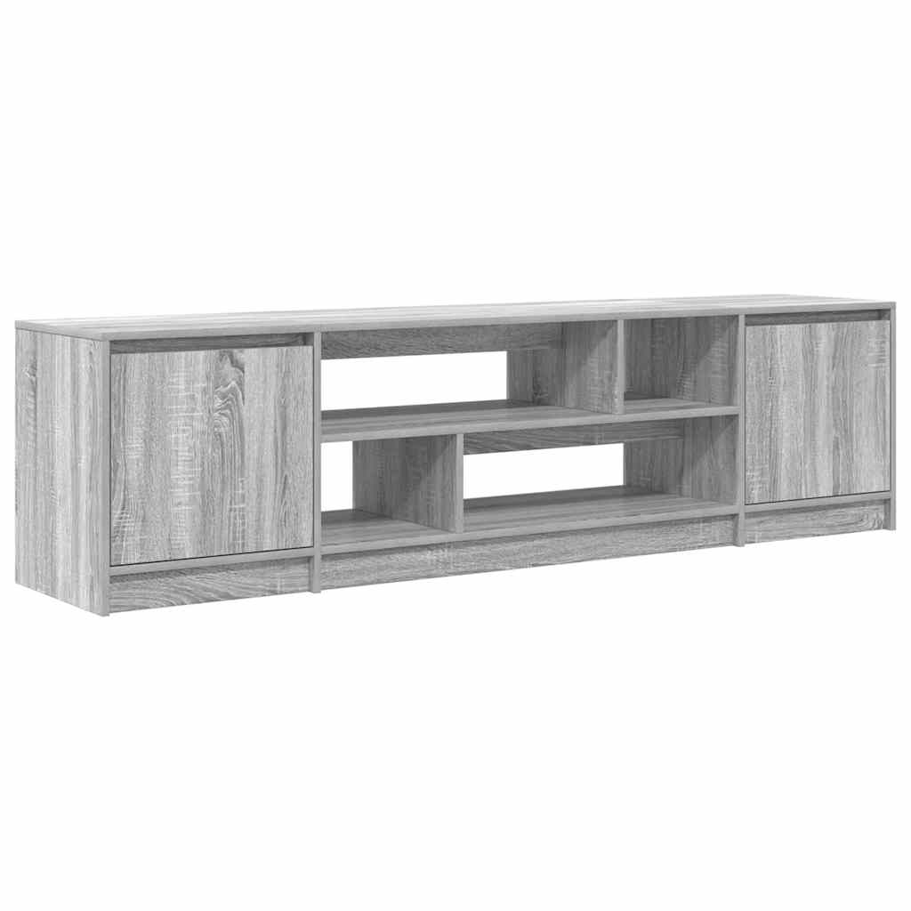 Meuble TV sonoma gris 188,5x41x50 cm bois d'ingénierie - XIOS