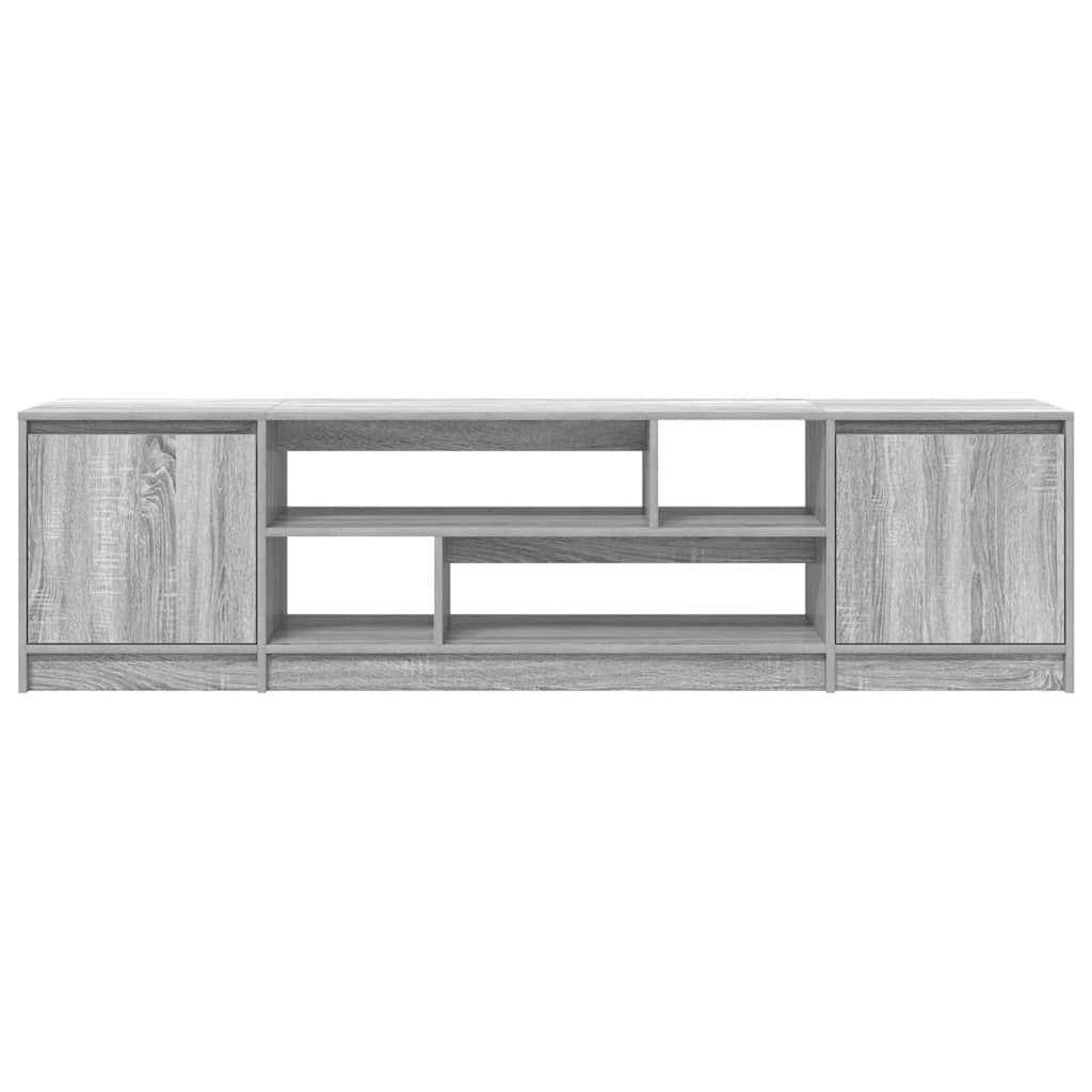 Meuble TV sonoma gris 188,5x41x50 cm bois d'ingénierie - XIOS