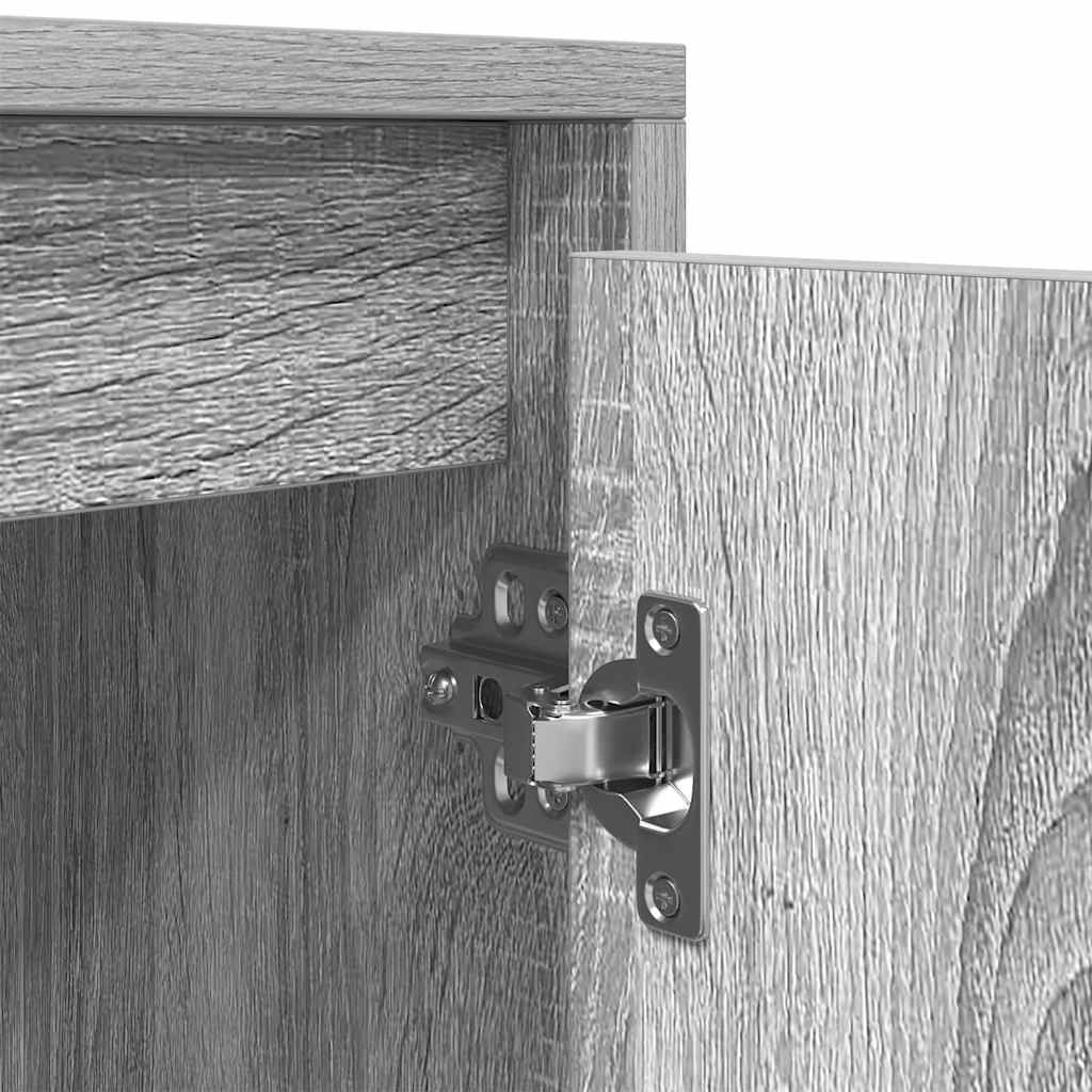 Meuble TV sonoma gris 188,5x41x50 cm bois d'ingénierie - XIOS