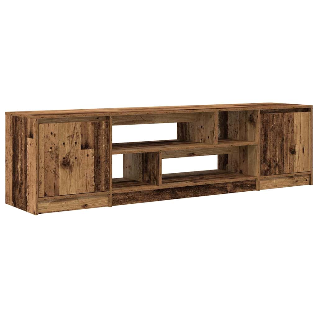 Meuble TV vieux bois 188,5x41x50 cm bois d'ingénierie - XIOS