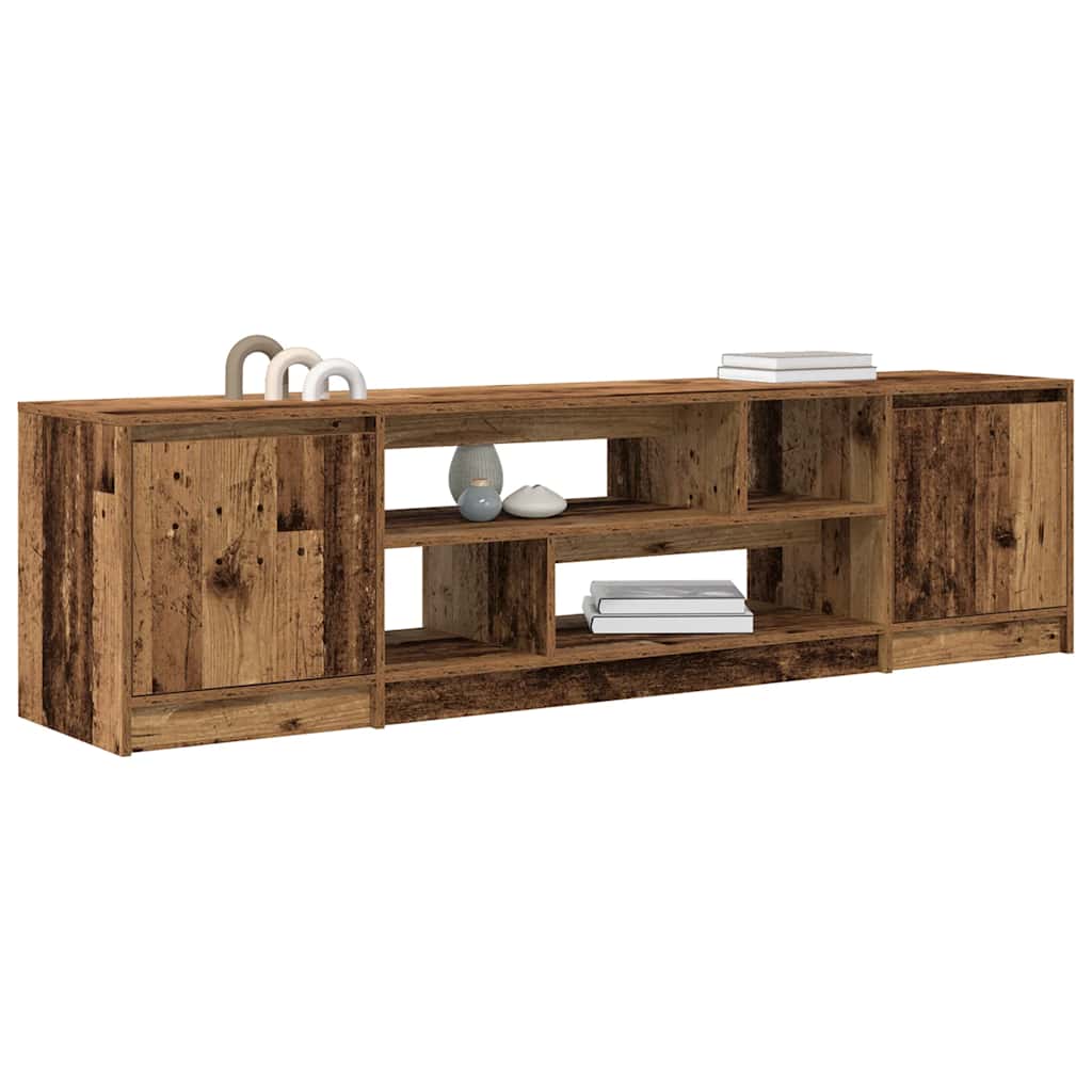 Meuble TV vieux bois 188,5x41x50 cm bois d'ingénierie - XIOS