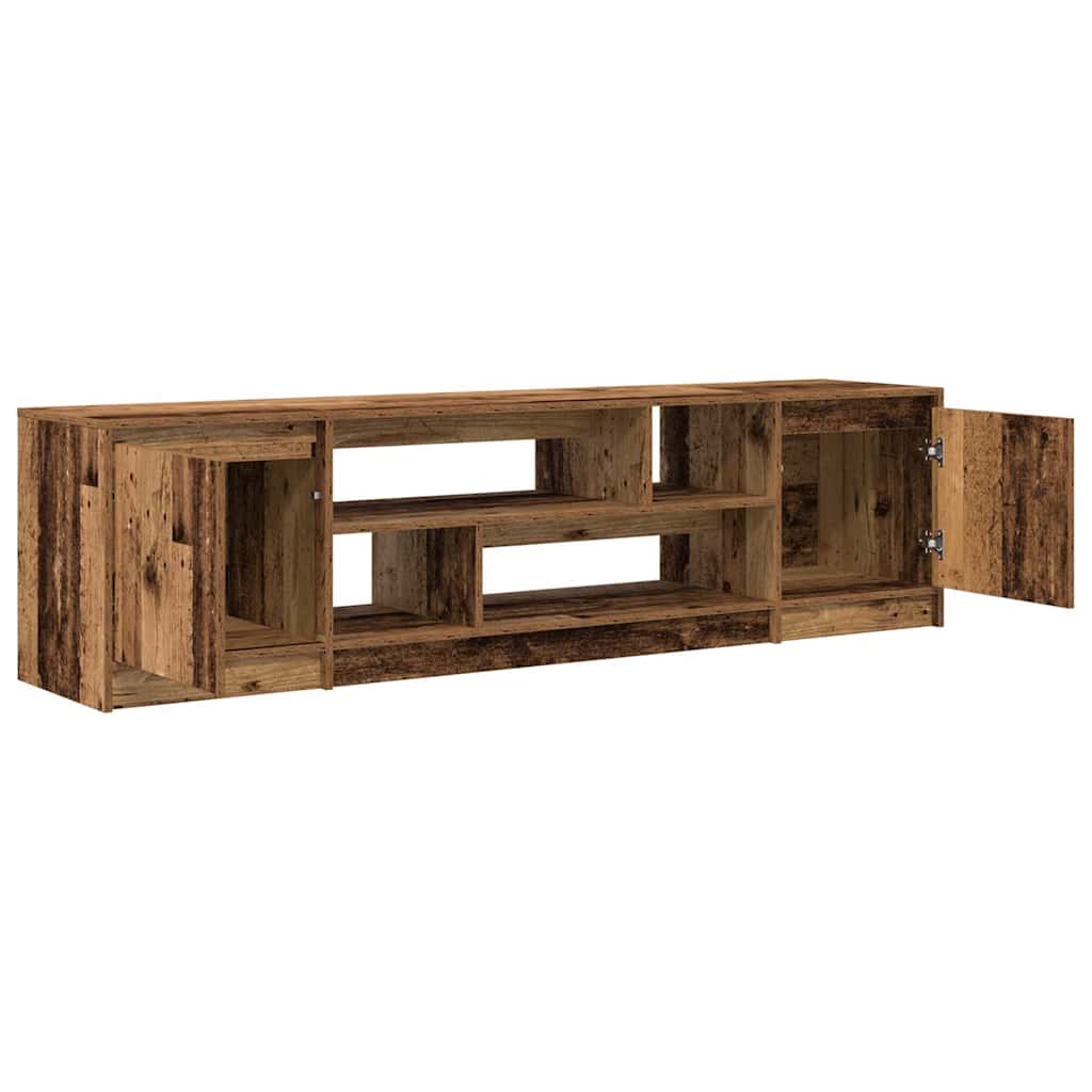 Meuble TV vieux bois 188,5x41x50 cm bois d'ingénierie - XIOS