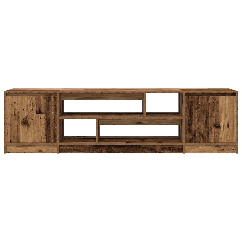 Meuble TV vieux bois 188,5x41x50 cm bois d'ingénierie - XIOS