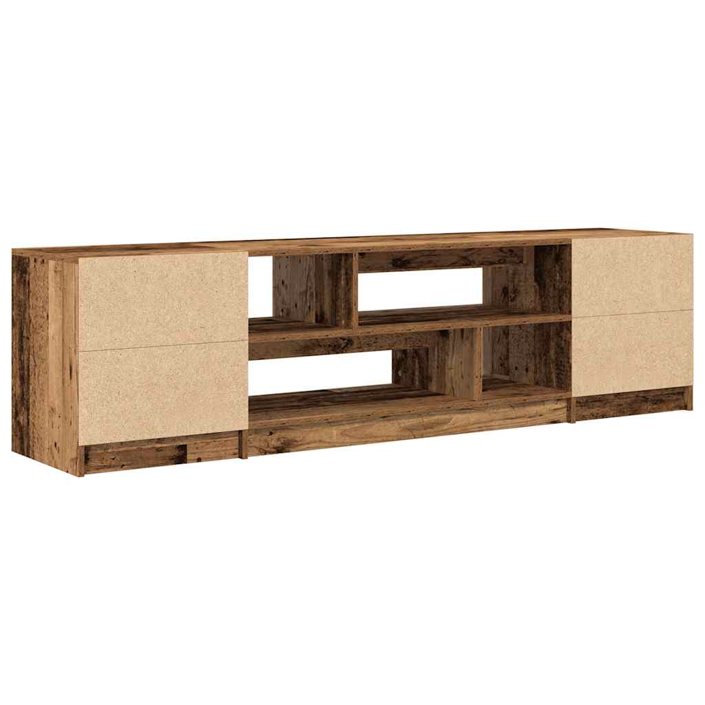 Meuble TV vieux bois 188,5x41x50 cm bois d'ingénierie - XIOS
