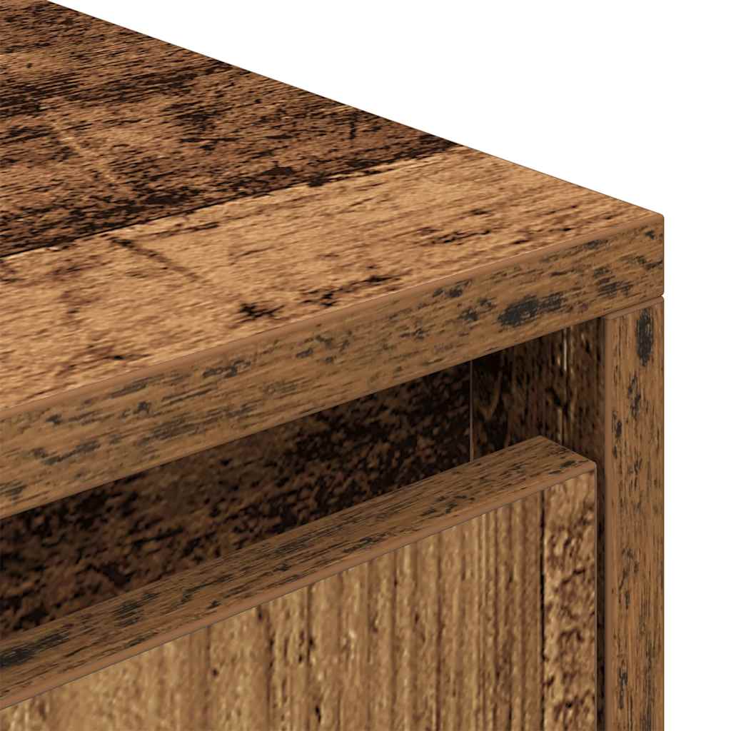 Meuble TV vieux bois 188,5x41x50 cm bois d'ingénierie - XIOS