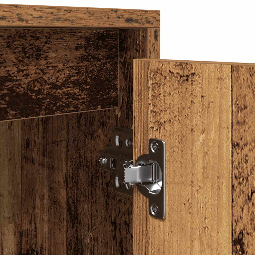 Meuble TV vieux bois 188,5x41x50 cm bois d'ingénierie - XIOS