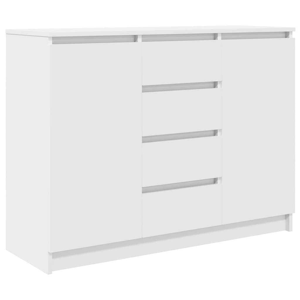 Buffet avec tiroirs blanc 100,5x35x76 cm bois d'ingénierie - XIOS