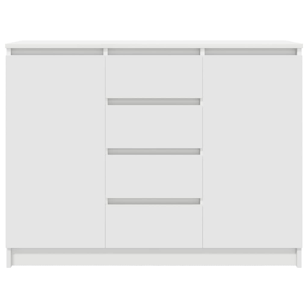 Buffet avec tiroirs blanc 100,5x35x76 cm bois d'ingénierie - XIOS