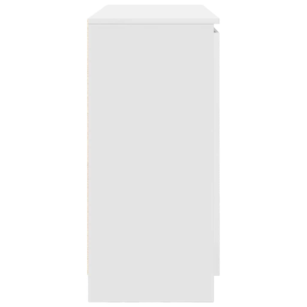 Buffet avec tiroirs blanc 100,5x35x76 cm bois d'ingénierie - XIOS