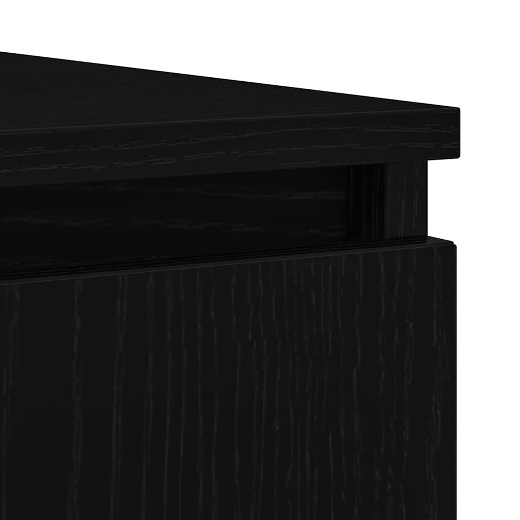 Buffet avec tiroirs chêne noir 100,5x35x76 cm bois d'ingénierie - XIOS