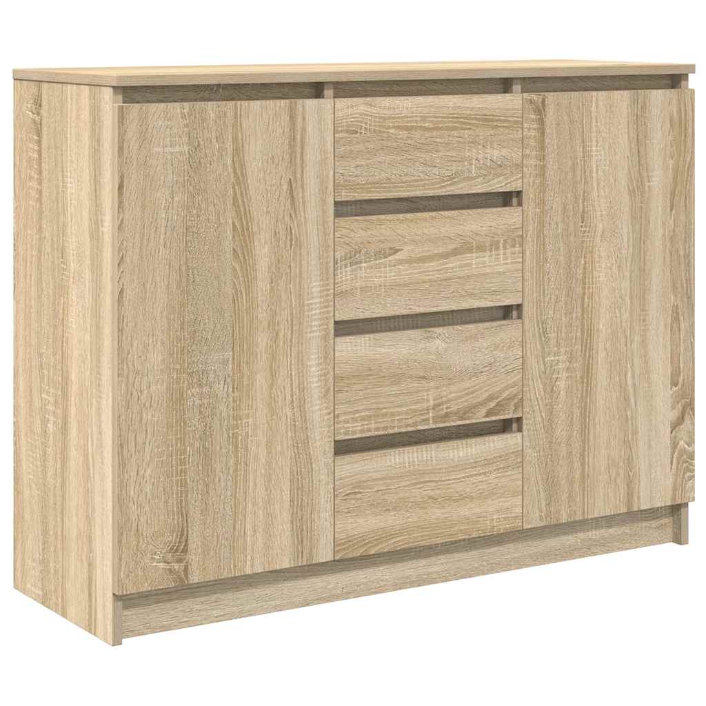 Buffet avec tiroirs chêne sonoma 100,5x35x76 cm bois ingénierie - XIOS