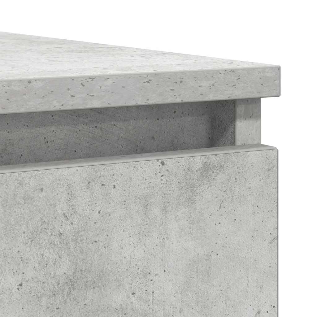 Buffet avec tiroirs gris béton 100,5x35x76 cm bois d'ingénierie - XIOS
