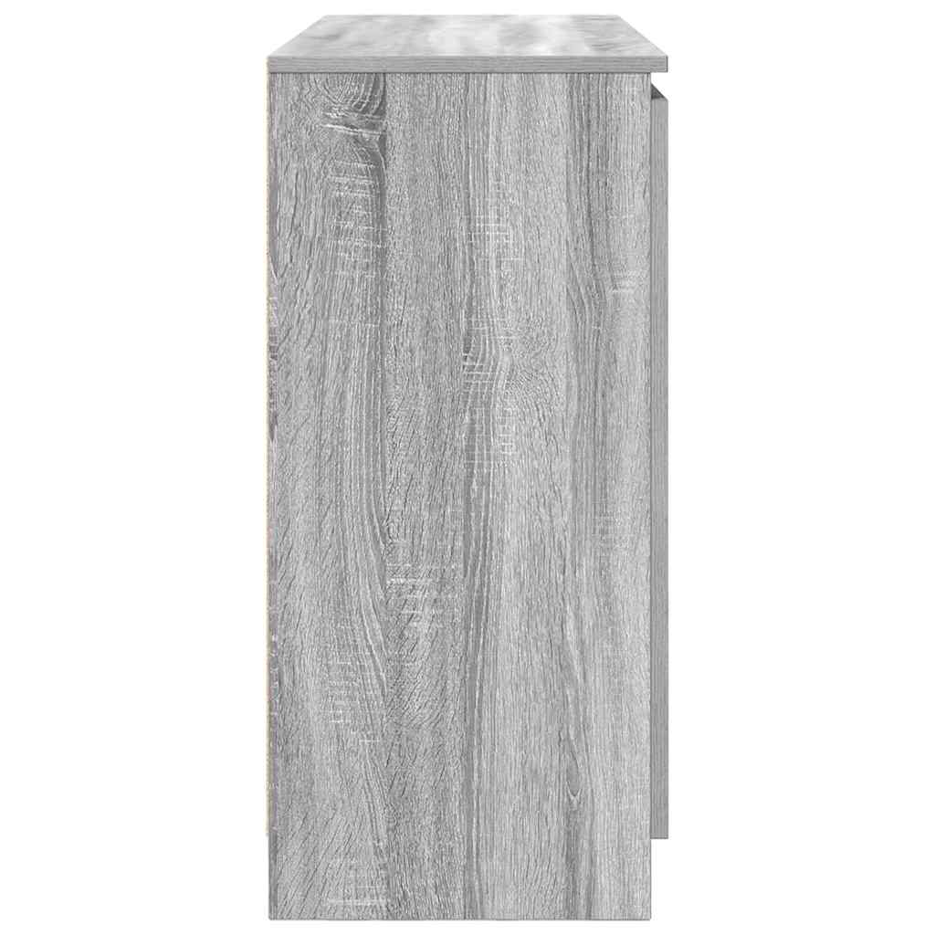Buffet avec tiroirs sonoma gris 100,5x35x76cm bois d'ingénierie - XIOS