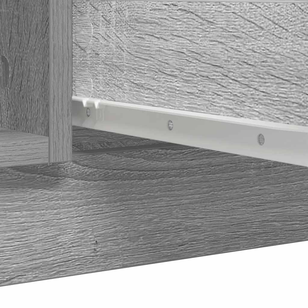 Buffet avec tiroirs sonoma gris 100,5x35x76cm bois d'ingénierie - XIOS