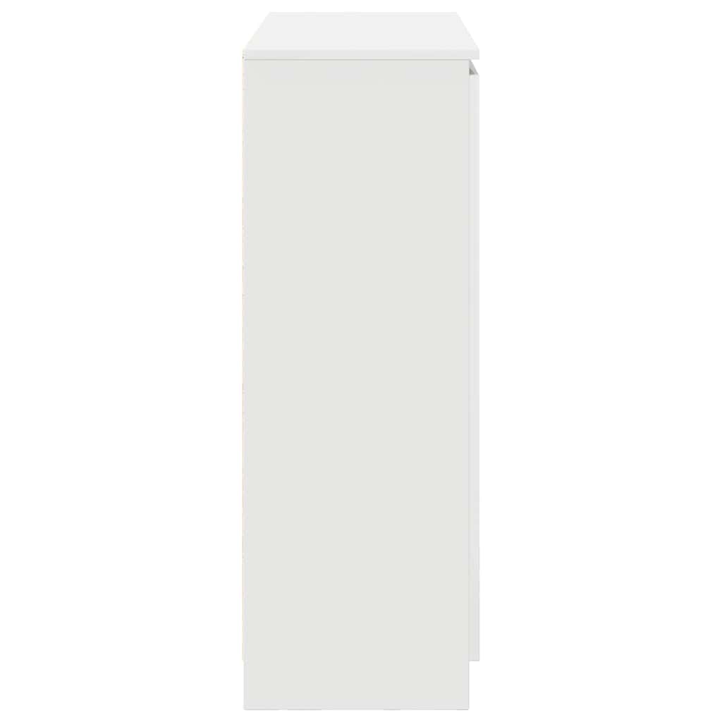 Buffet avec tiroirs blanc 100,5x35x98,5 cm bois d'ingénierie - XIOS