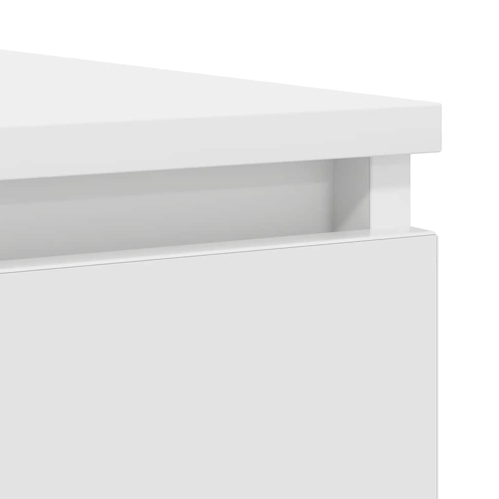 Buffet avec tiroirs blanc 100,5x35x98,5 cm bois d'ingénierie - XIOS