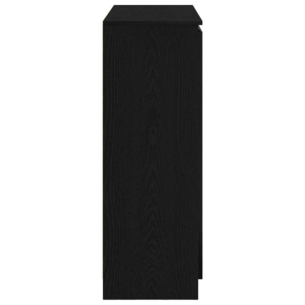 Buffet avec tiroirs chêne noir 100,5x35x98,5 cm bois ingénierie - XIOS