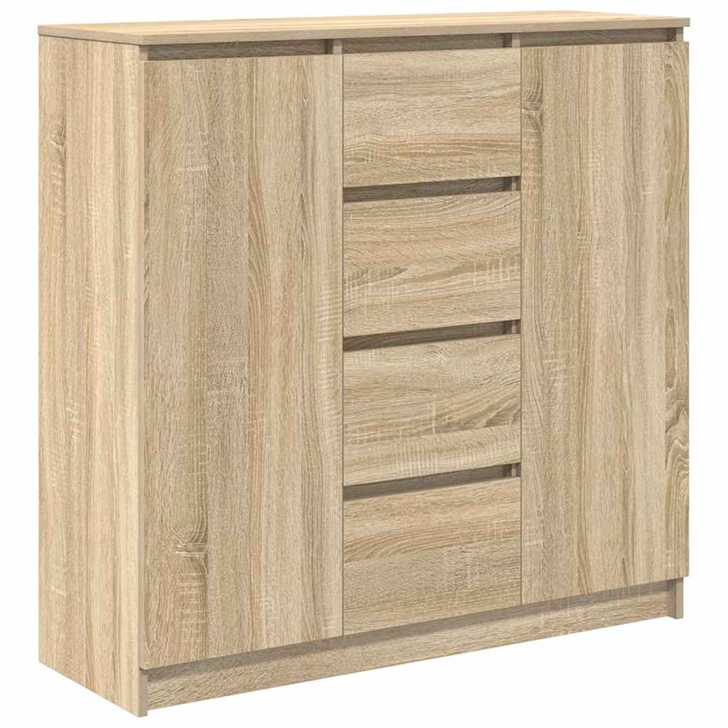 Buffet et tiroirs chêne sonoma 100,5x35x98,5 cm bois ingénierie - XIOS