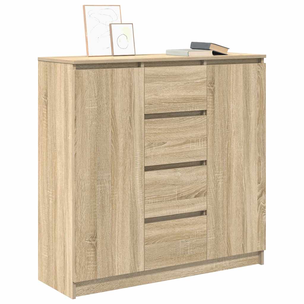 Buffet et tiroirs chêne sonoma 100,5x35x98,5 cm bois ingénierie - XIOS
