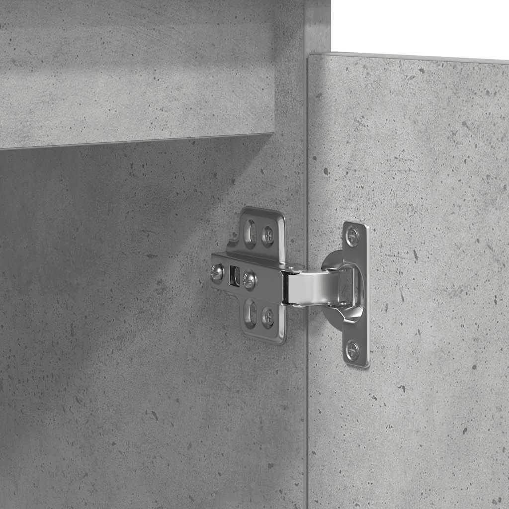 Buffet avec tiroirs gris béton 100,5x35x98,5 cm bois ingénierie - XIOS