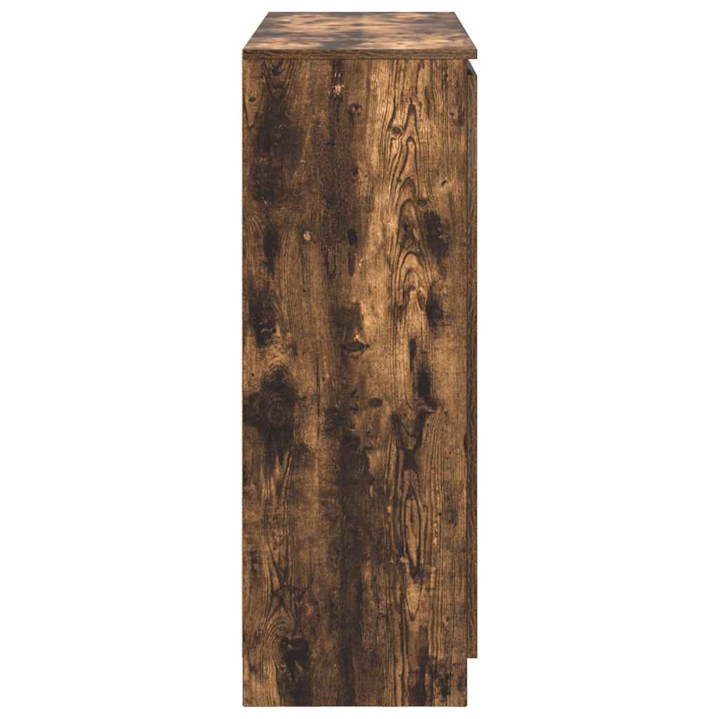 Buffet avec tiroirs chêne fumé 100,5x35x98,5 cm bois ingénierie - XIOS