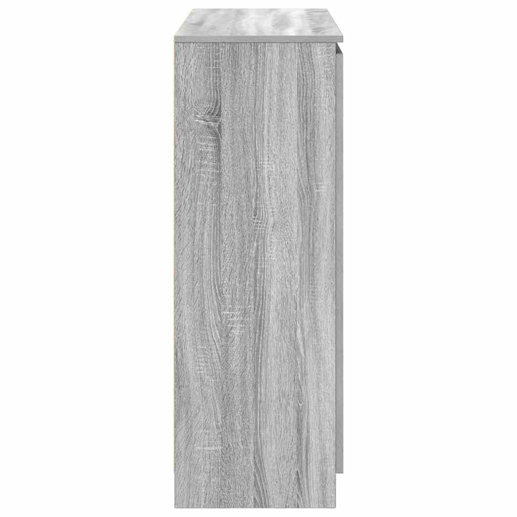Buffet et tiroirs sonoma gris 100,5x35x98,5cm bois d'ingénierie - XIOS