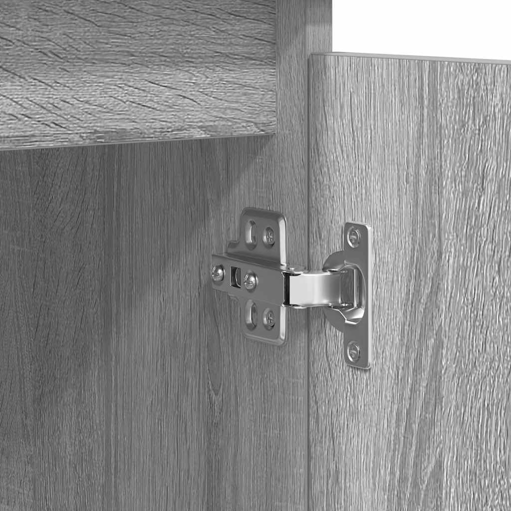 Buffet et tiroirs sonoma gris 100,5x35x98,5cm bois d'ingénierie - XIOS