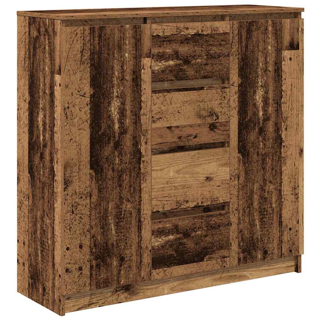Buffet avec tiroirs vieux bois 100,5x35x98,5 cm bois ingénierie - XIOS