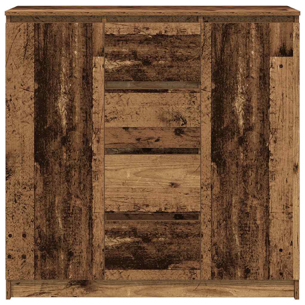 Buffet avec tiroirs vieux bois 100,5x35x98,5 cm bois ingénierie - XIOS