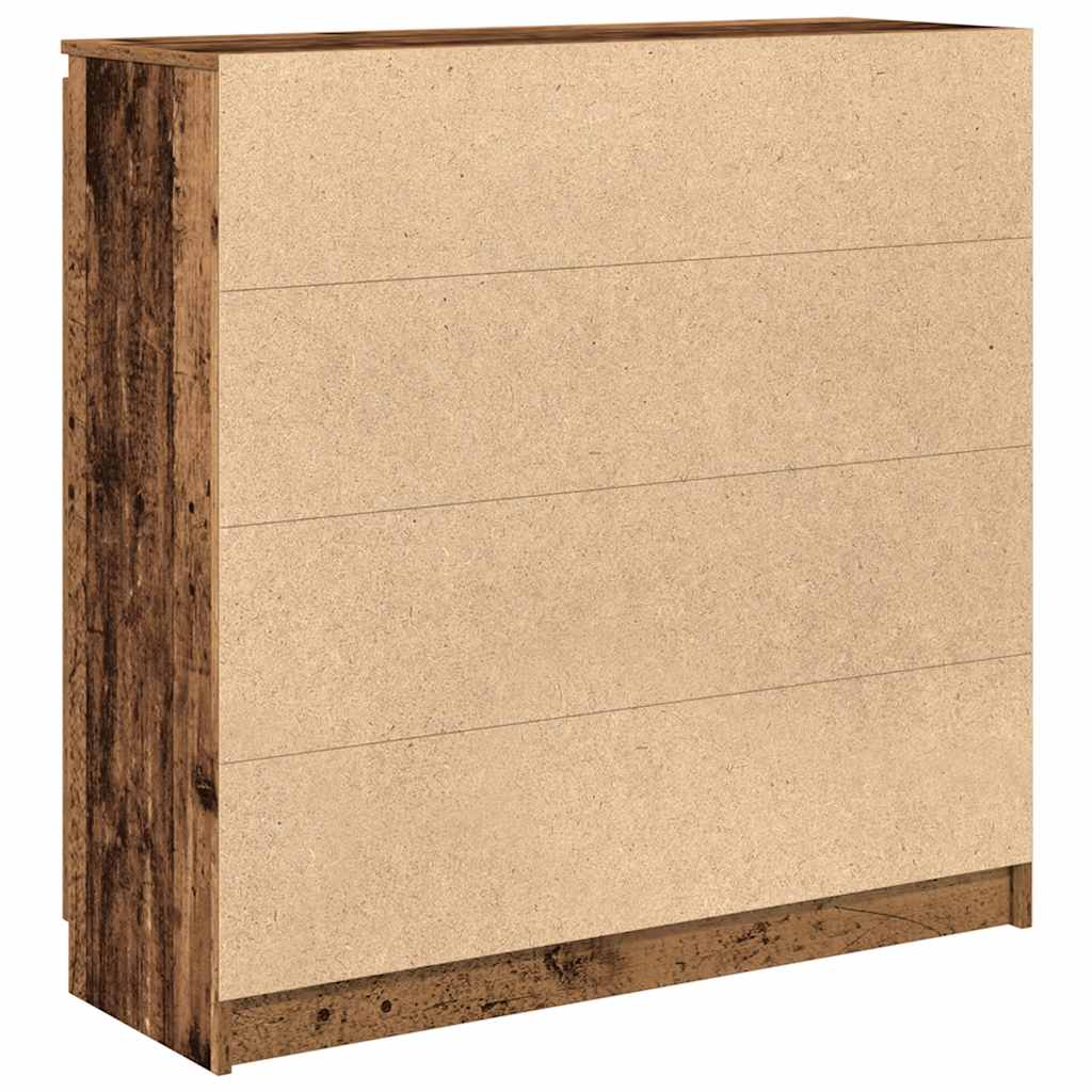 Buffet avec tiroirs vieux bois 100,5x35x98,5 cm bois ingénierie - XIOS