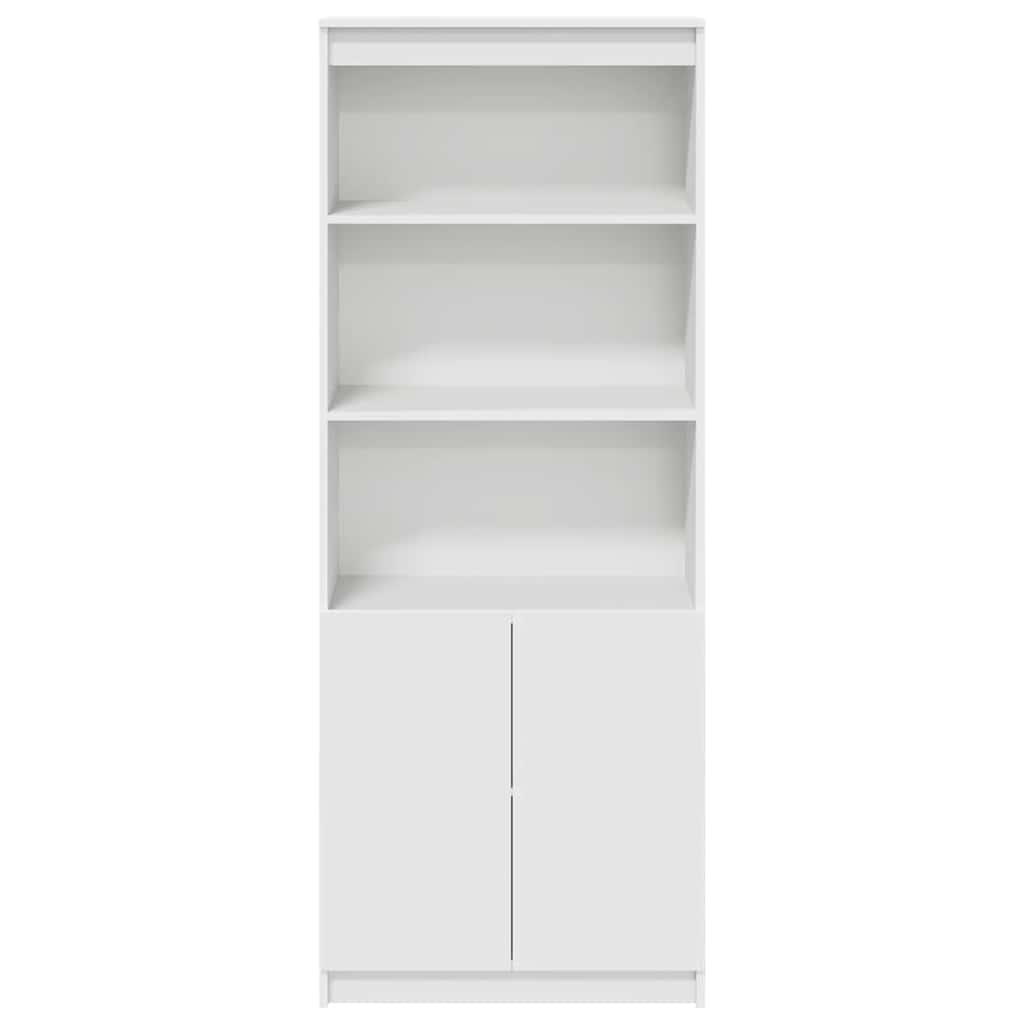 Buffet haut blanc 70x35x180 cm bois d'ingénierie - XIOS