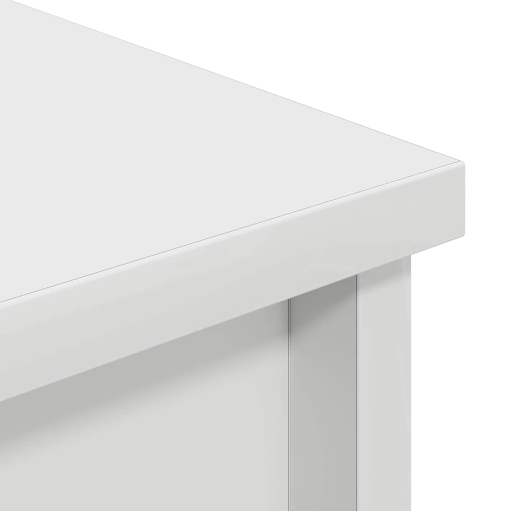 Buffet haut blanc 70x35x180 cm bois d'ingénierie - XIOS