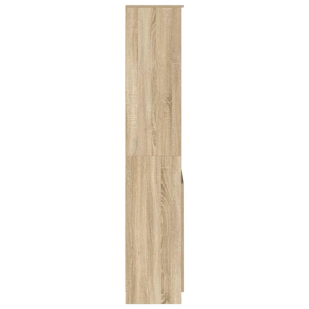 Buffet haut chêne sonoma 70x35x180 cm bois d'ingénierie - XIOS