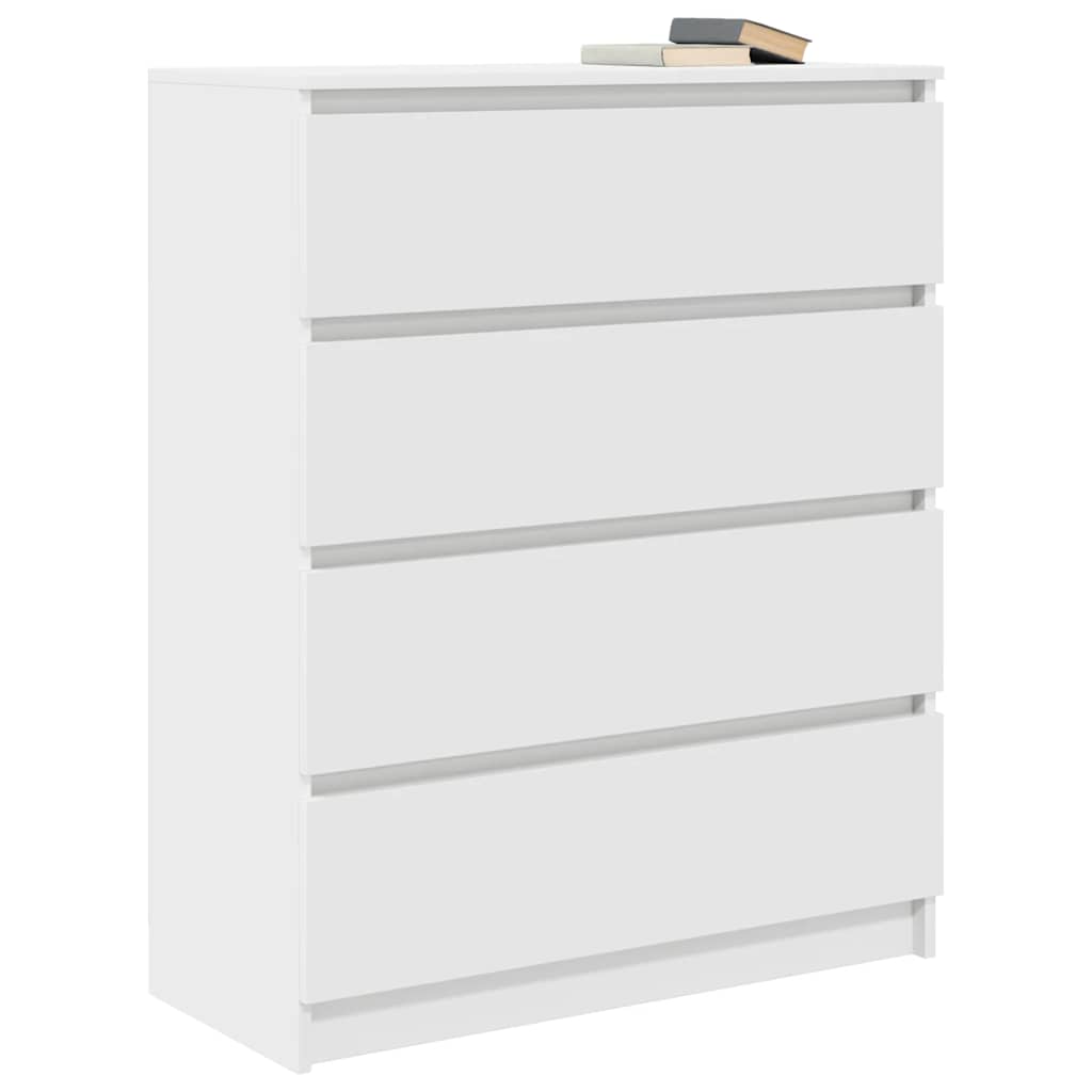 Buffet blanc 80x35x99 cm bois d’ingénierie - XIOS