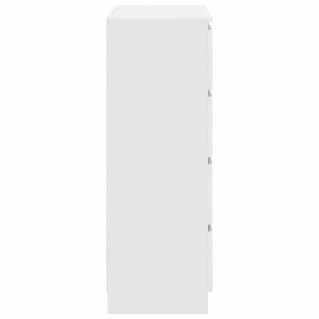 Buffet blanc 80x35x99 cm bois d’ingénierie - XIOS