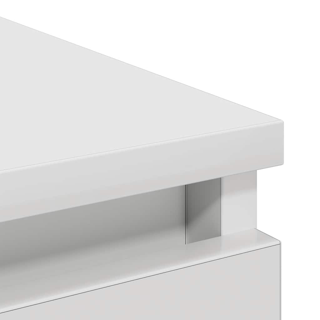 Buffet blanc 80x35x99 cm bois d’ingénierie - XIOS