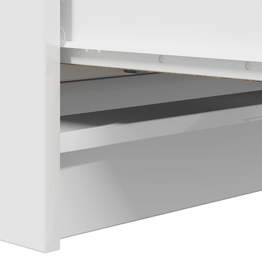 Buffet blanc 80x35x99 cm bois d’ingénierie - XIOS
