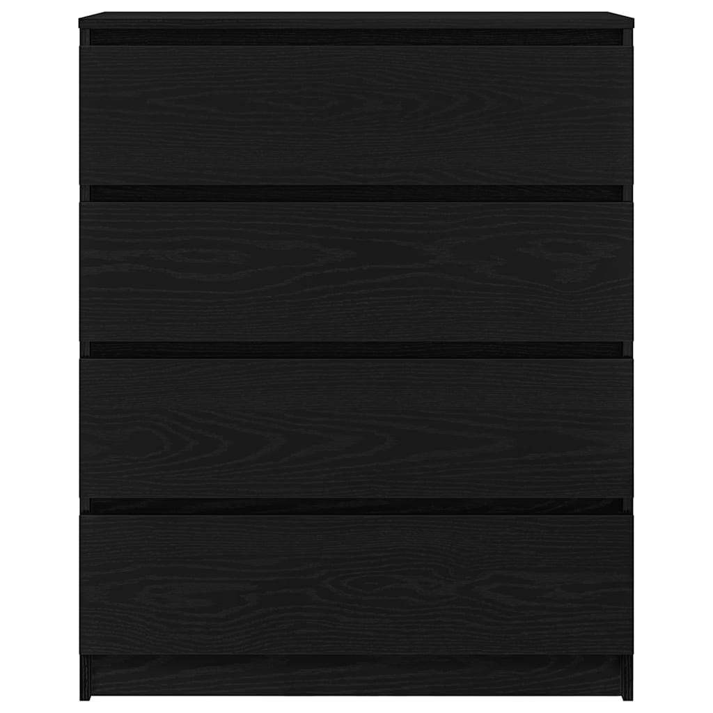 Buffet chêne noir 80x35x99 cm bois d’ingénierie - XIOS